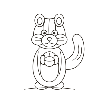 Goldie the Chipmunk coloring page