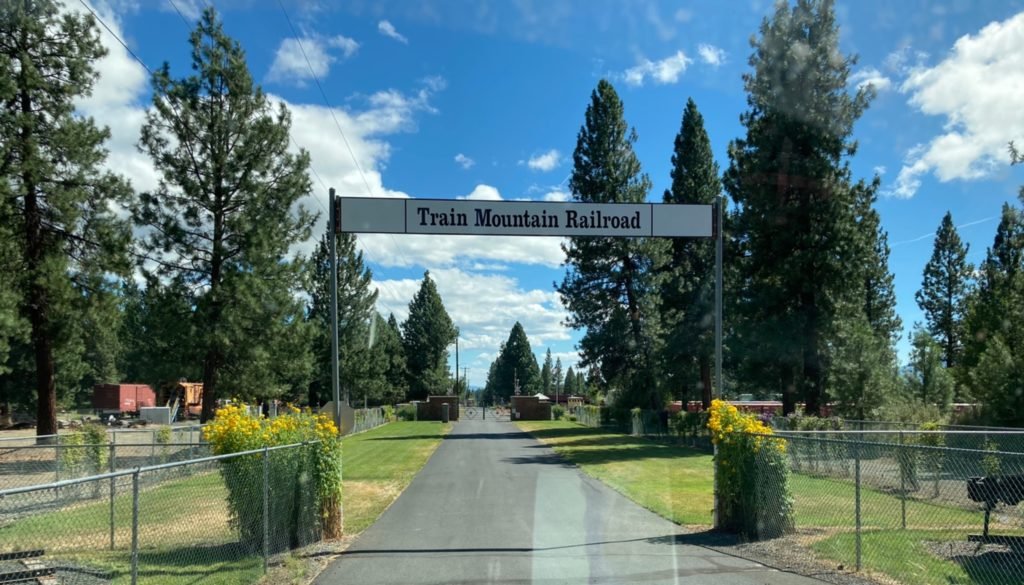 The main gate to Train Mountain Railroad.